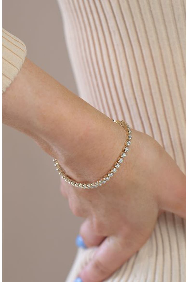 The Meg Tennis Bracelet, Alternate, color, GOLD