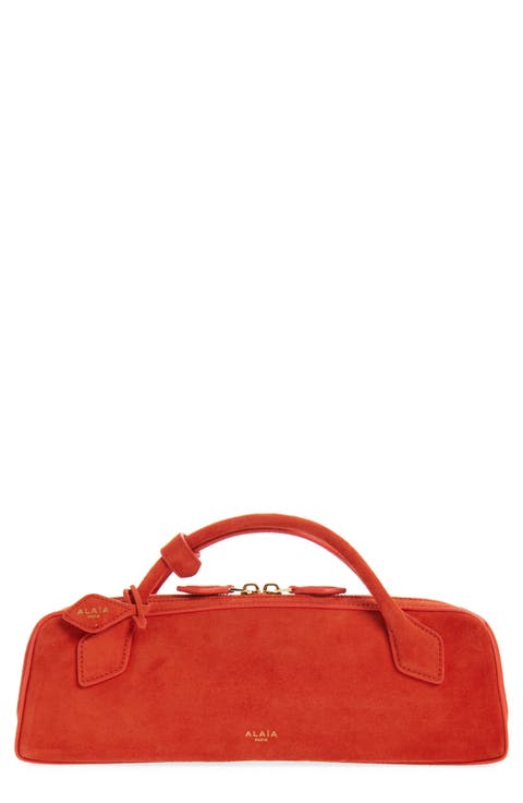 Le Teckel Suede East/West Clutch