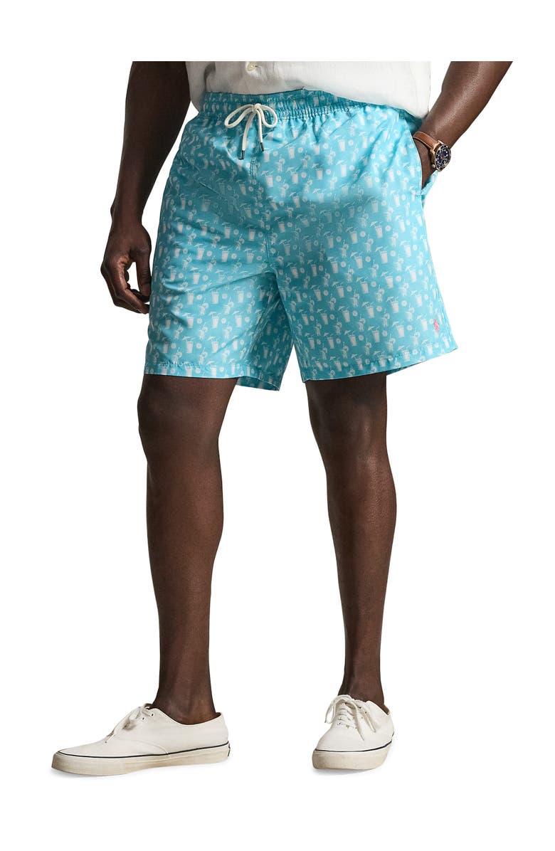 Polo Ralph Lauren Big & Tall Cocktail Convo Traveler Swim Trunks, Main, color, Blue
