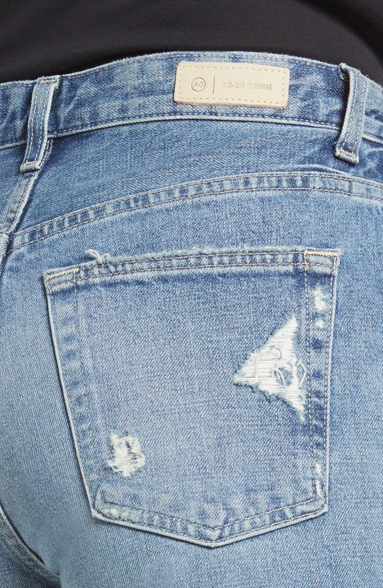 AG Alexxis High Waist Release Seam Straight Leg Jeans, Alternate, color, 