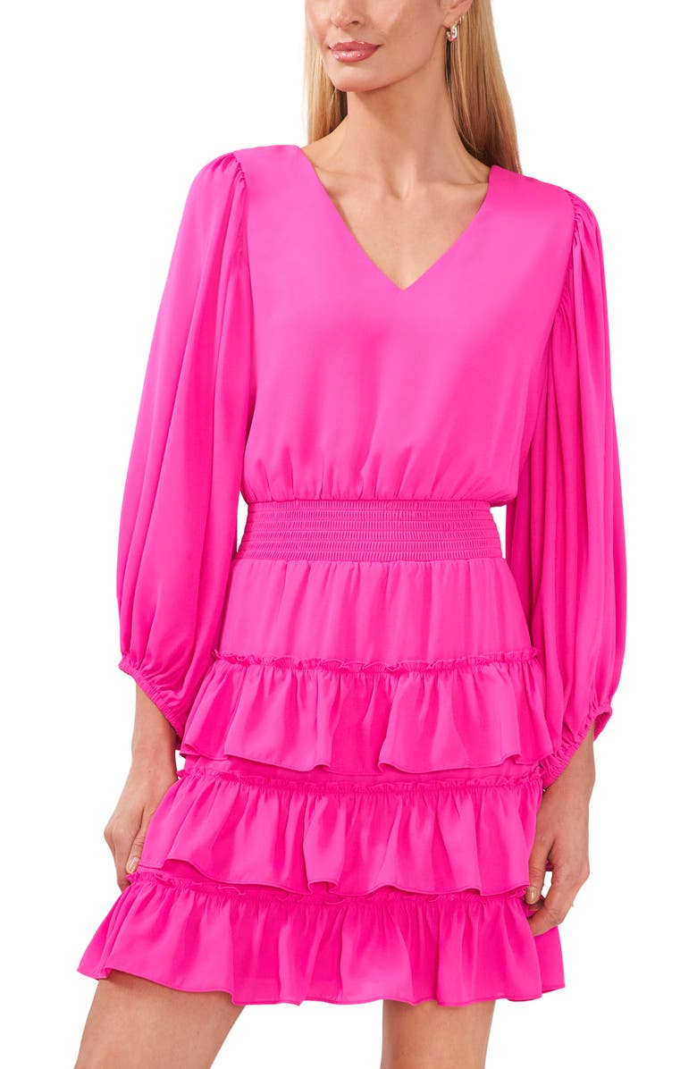 Halogen<sup>®</sup> Long Sleeve Tiered Dress, Alternate, color, 