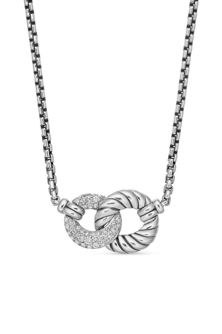 Belmont Necklace with Diamonds, Main, color, DIAMOND