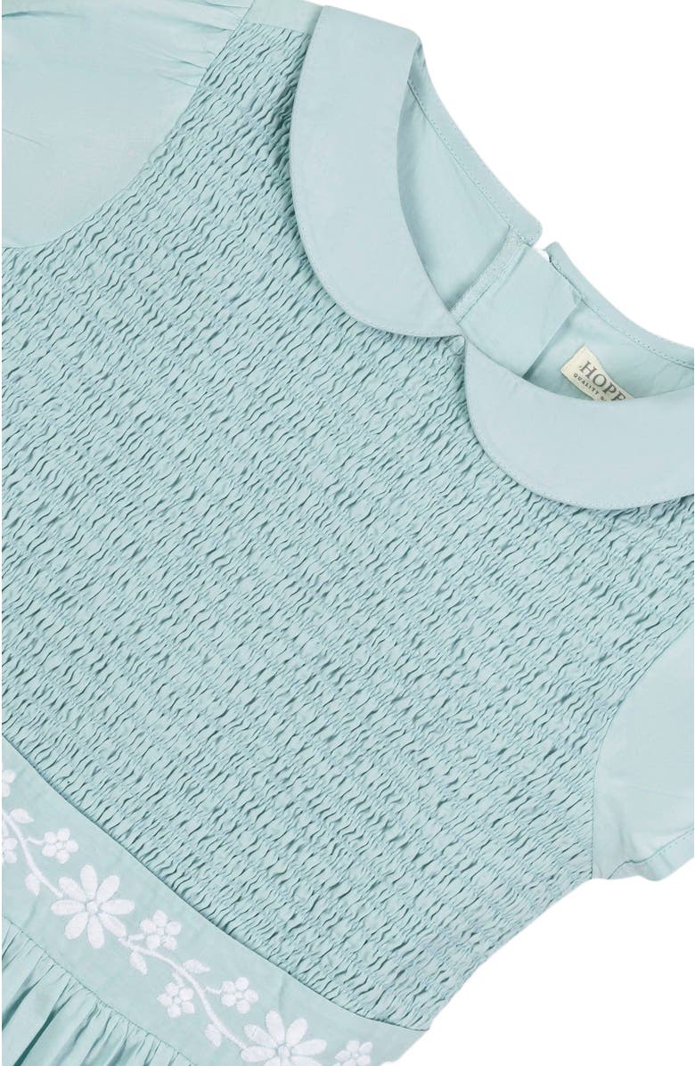 Hope & Henry Baby Girls' Organic Puff Sleeve Smocked Party Dress, Infant, Alternate, color,