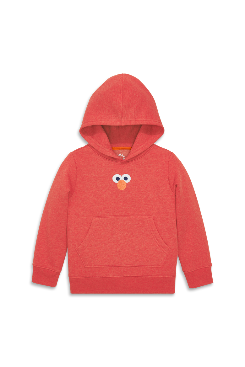 Kids Sesame Street Cozy Fleece Pullover Hoodie, Main, color, Heather Lollipop