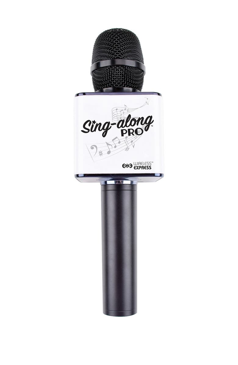 WIRELESS EXPRESS Singalong Pro Karaoke Microphone - Black, Main, color, 