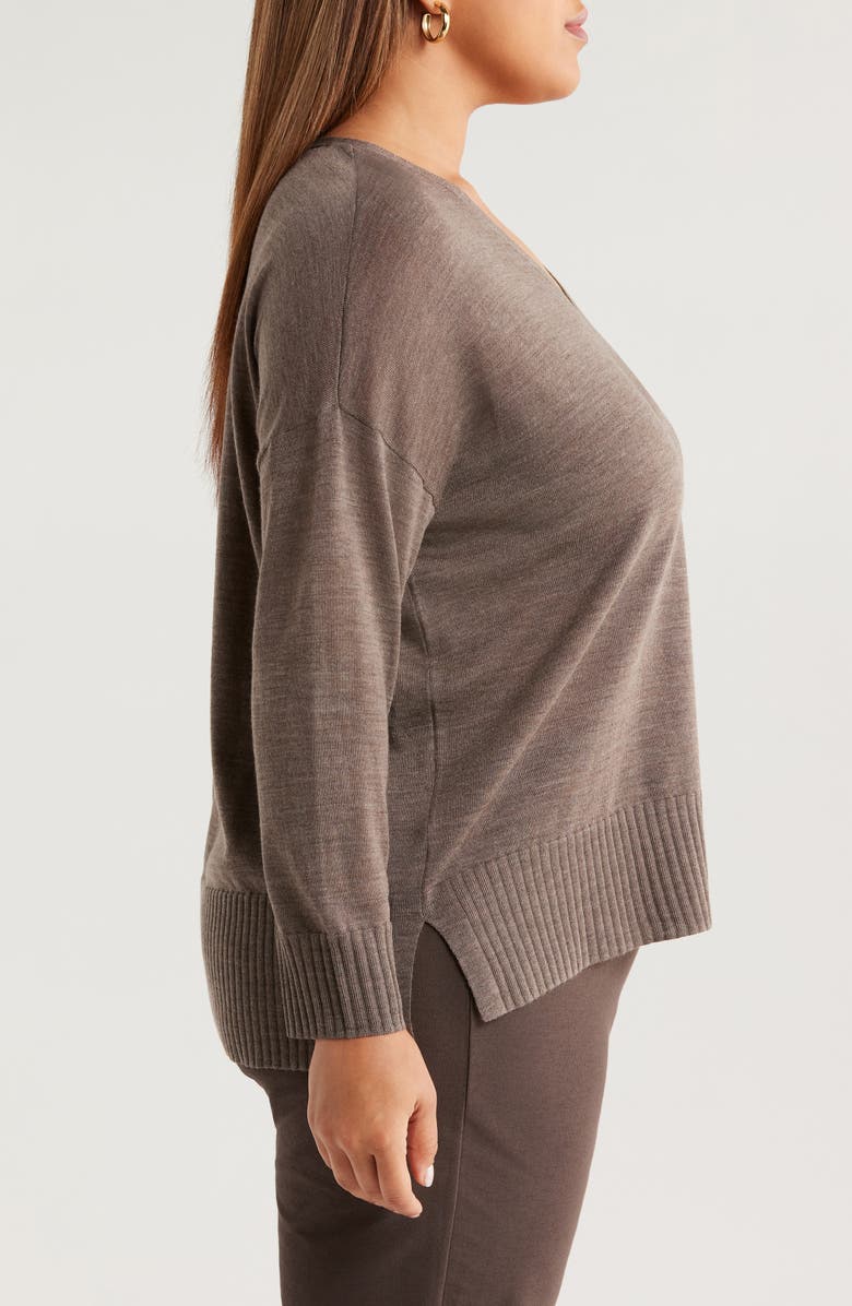 Eileen Fisher V-Neck Merino Wool Sweater, Alternate, color, 