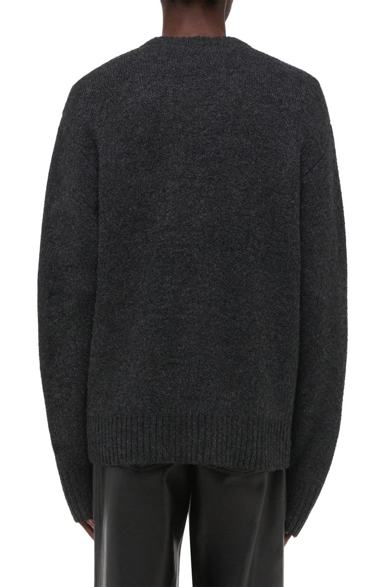 Helmut Lang Logo Sweater, Alternate, color, Graphite