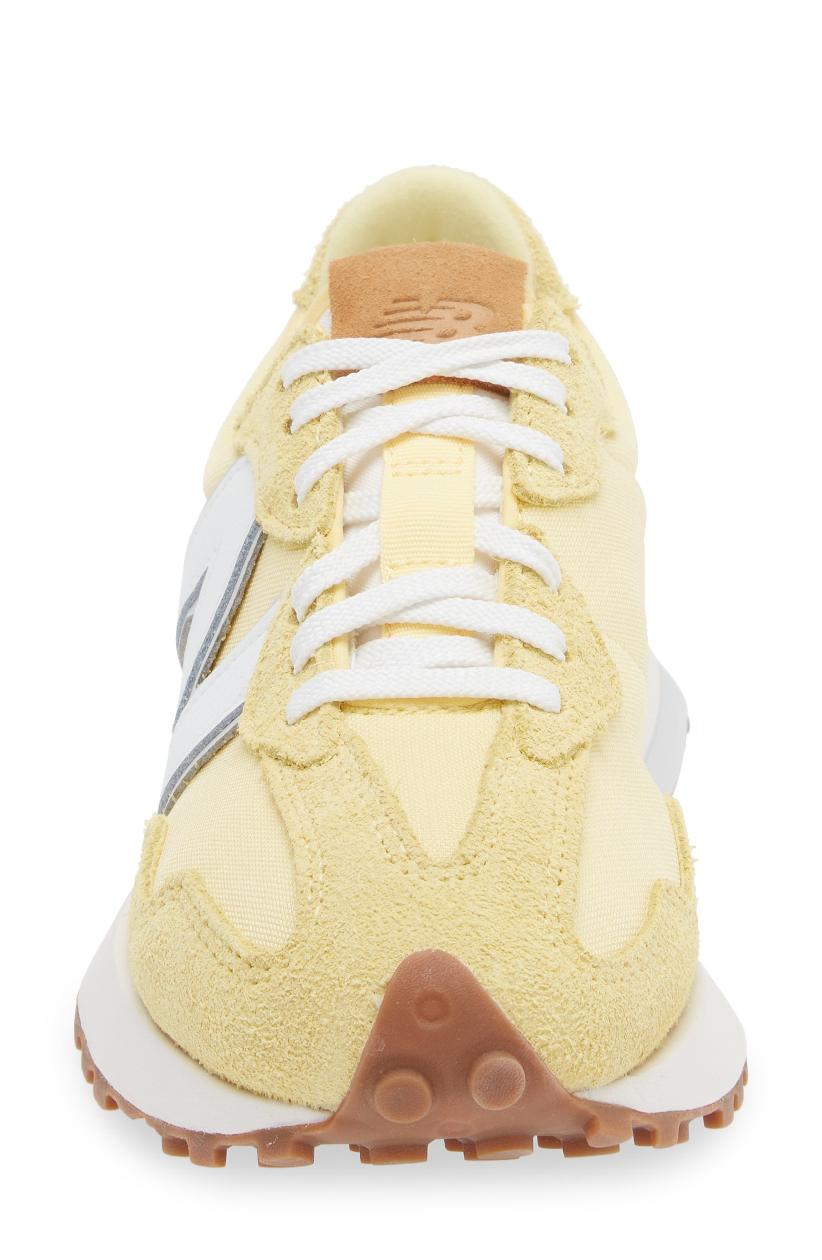 327 Sneaker, Alternate, color, MAIZE/ WHITE