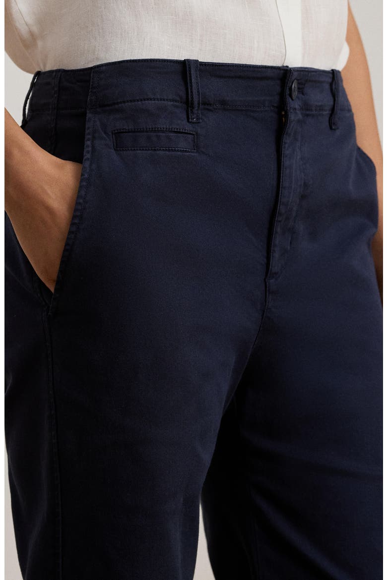 Kendis Stretch Cotton Flare Leg Pants, Alternate, color, LAUREN NAVY