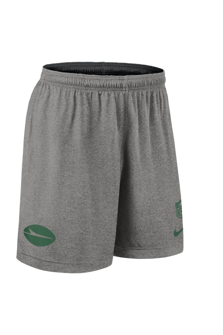 Men's Nike Black New York Jets Sideline Reversible Performance Shorts, Alternate, color, Black
