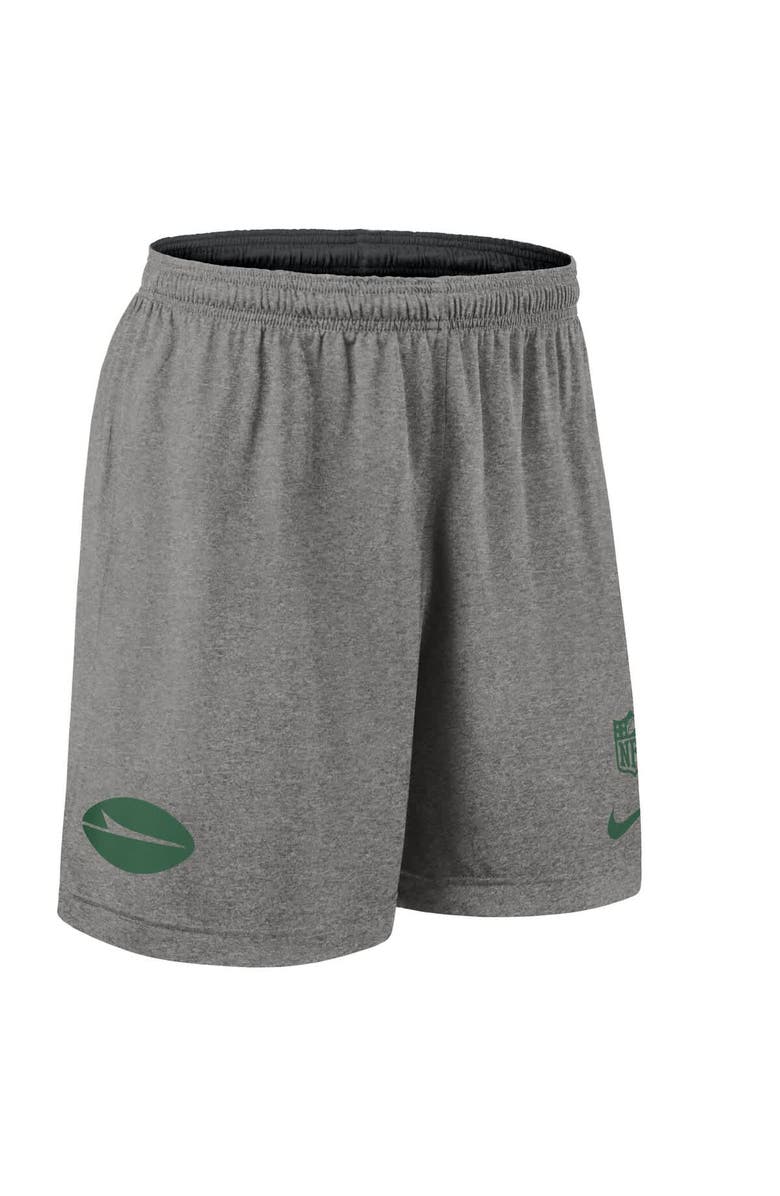 Nike Men's Nike Black New York Jets Sideline Reversible Performance Shorts, Alternate, color, Black