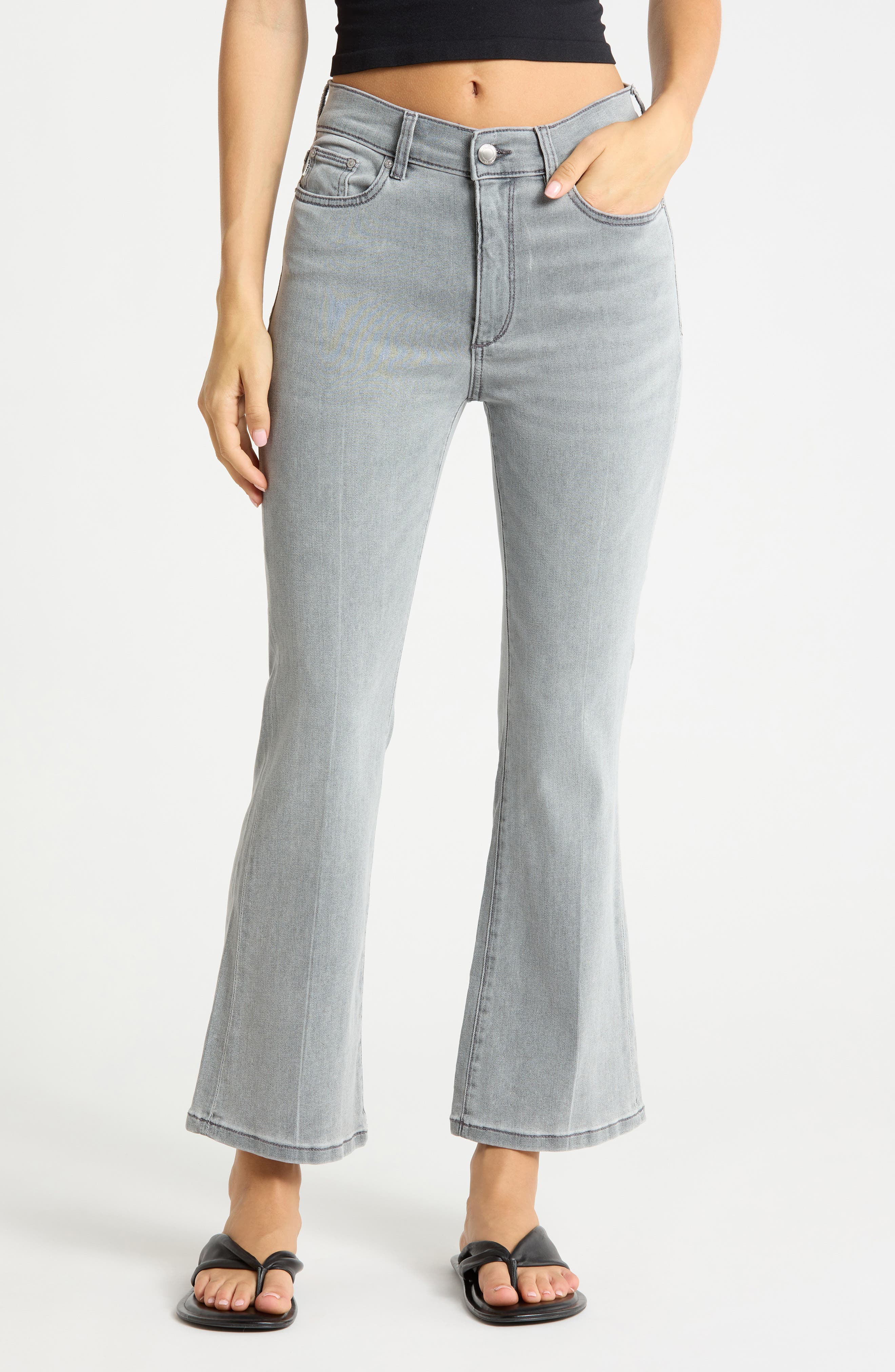 Bridget Cropped Wide Leg Jeans