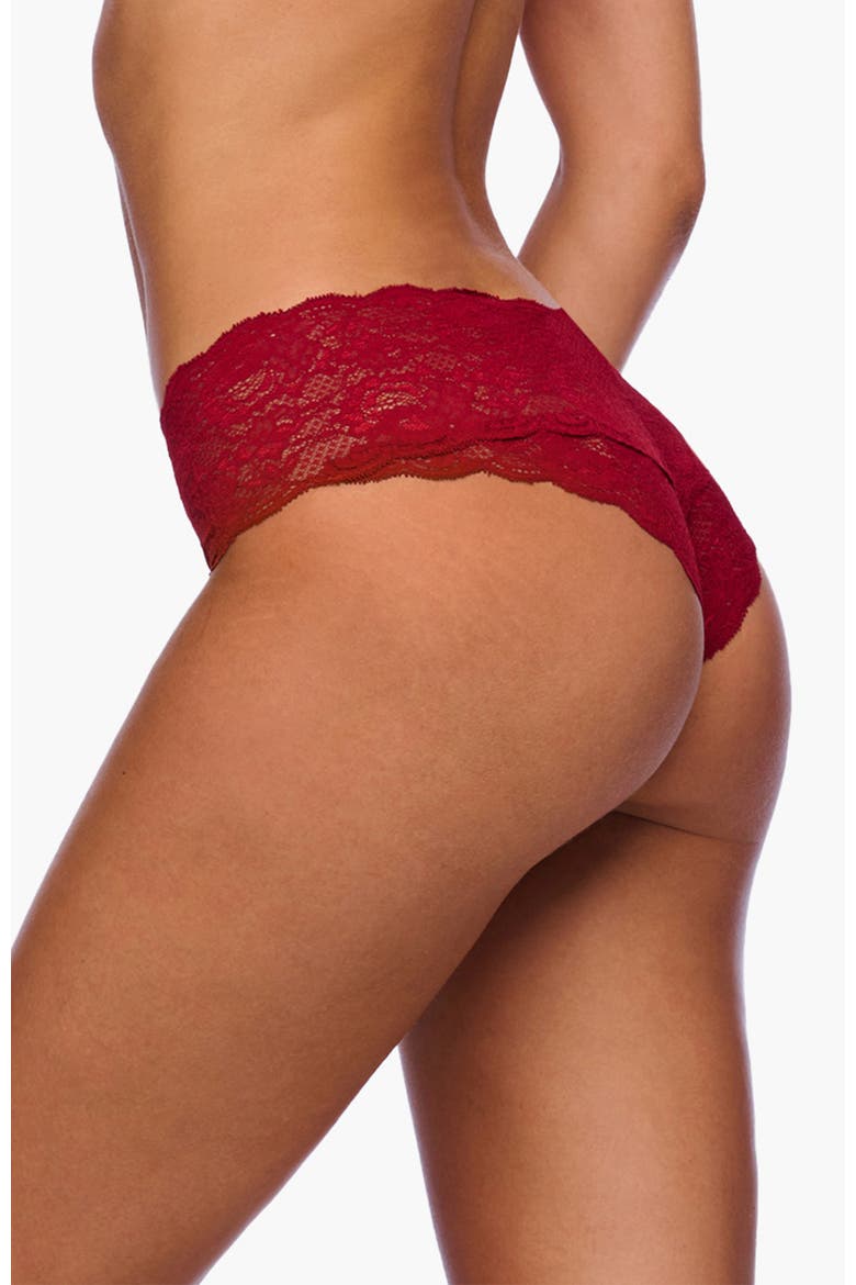 Nsn Hottie Low Rise Boyshort, Alternate, color, Sindoor Red