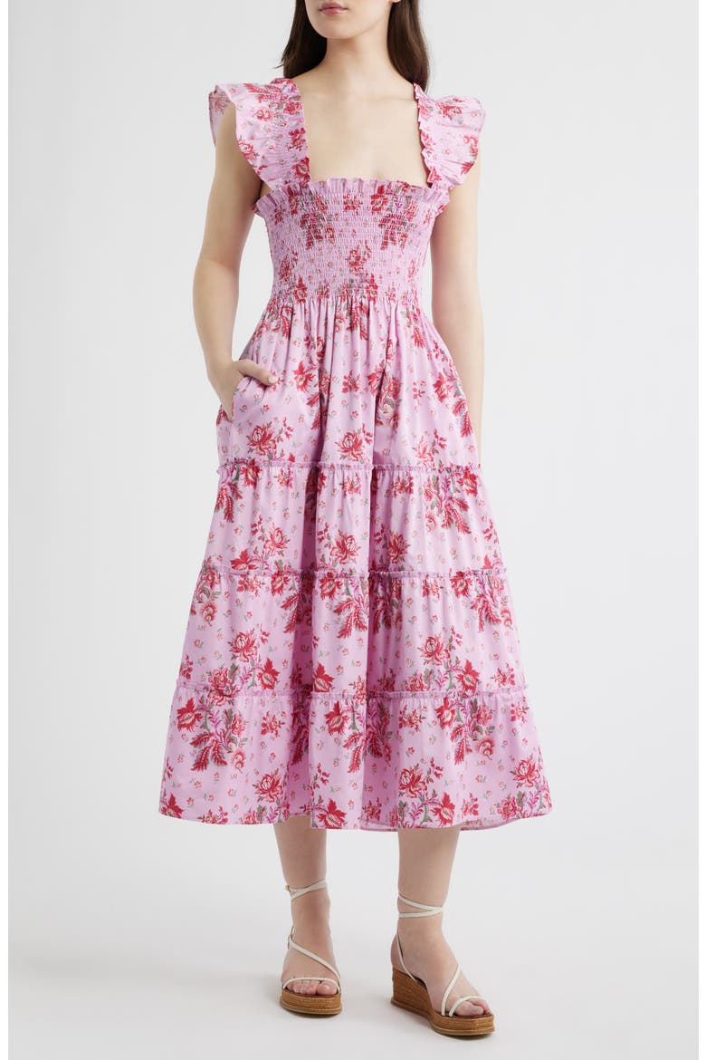 The Ellie Nap Midi Dress, Main, color, DELFT BOUQUET PINK
