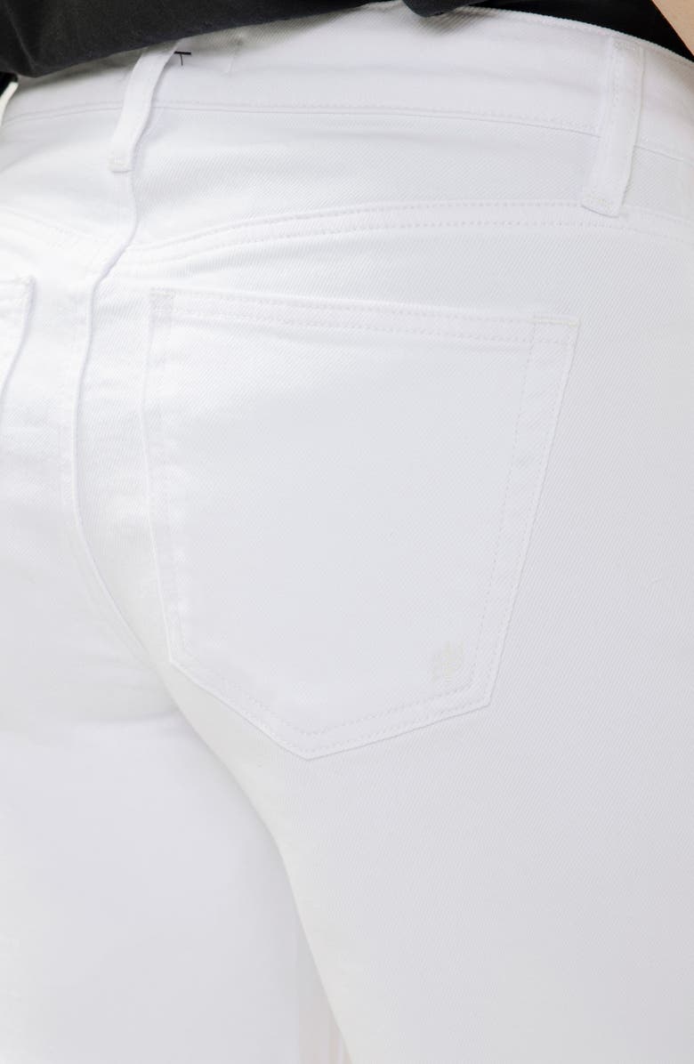 Silver Jeans Co. Suki Raw Hem Denim Shorts, Alternate, color, White