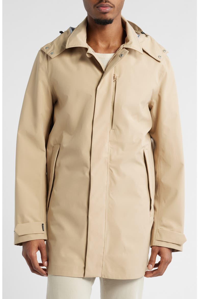 Battersea Water Resistant Hooded Jacket, Alternate, color, STARDUST BEIGE