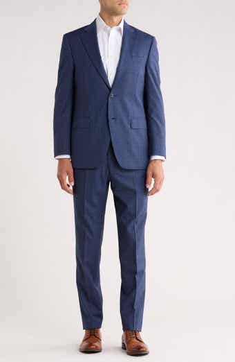 Peter Millar Flynn Classic Fit Windowpane Wool Suit