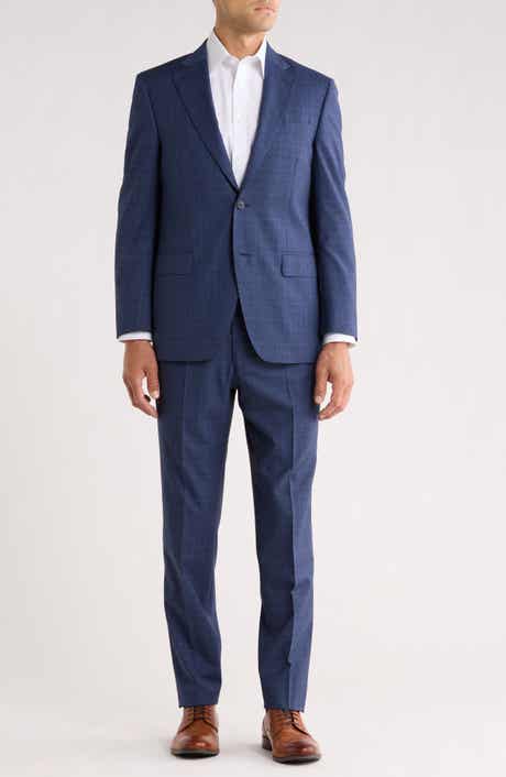 Peter Millar Flynn Classic Fit Windowpane Wool Suit