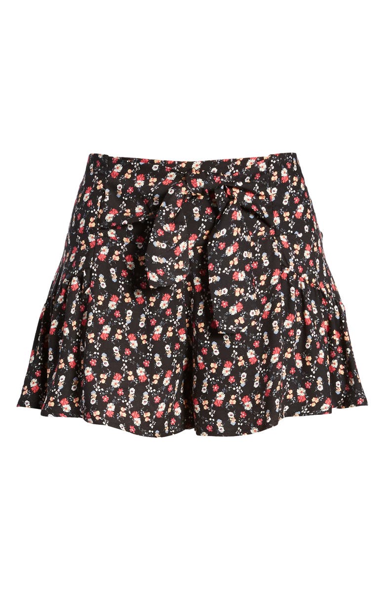 Kirious Tie Waist Floral Shorts, Alternate, color, 
