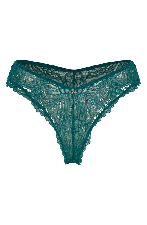 Savage X Fenty Romantic Corded Lace Brazilian Panties In Green