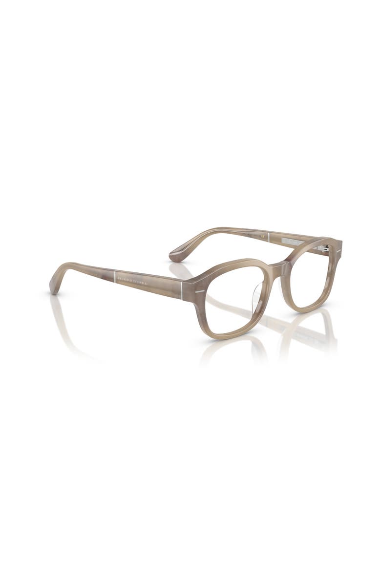 50mm Rectangle optical glasses, Alternate, color, Brown