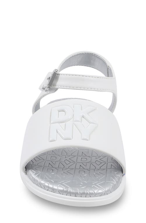 Dkny Little And Big Girls Val Alexandria Sandal In White