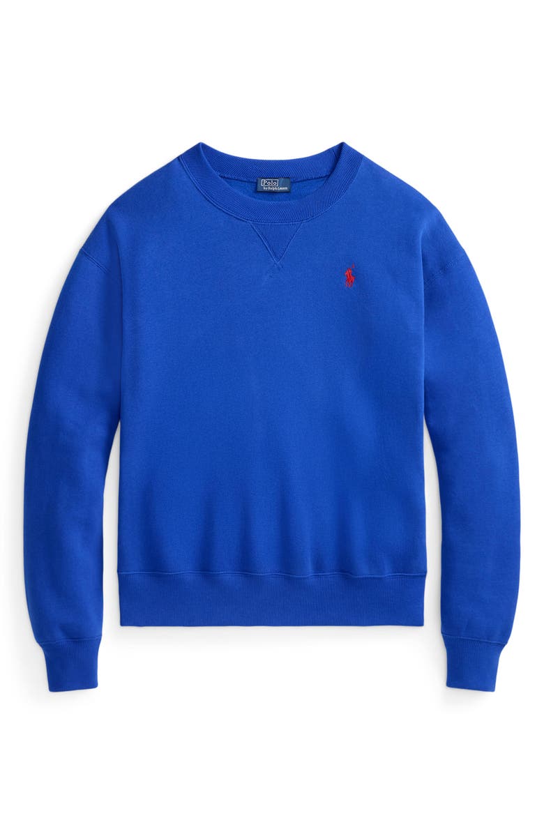 Polo Ralph Lauren Arctic Fleece Sweatshirt, Alternate, color, Pacific Royal