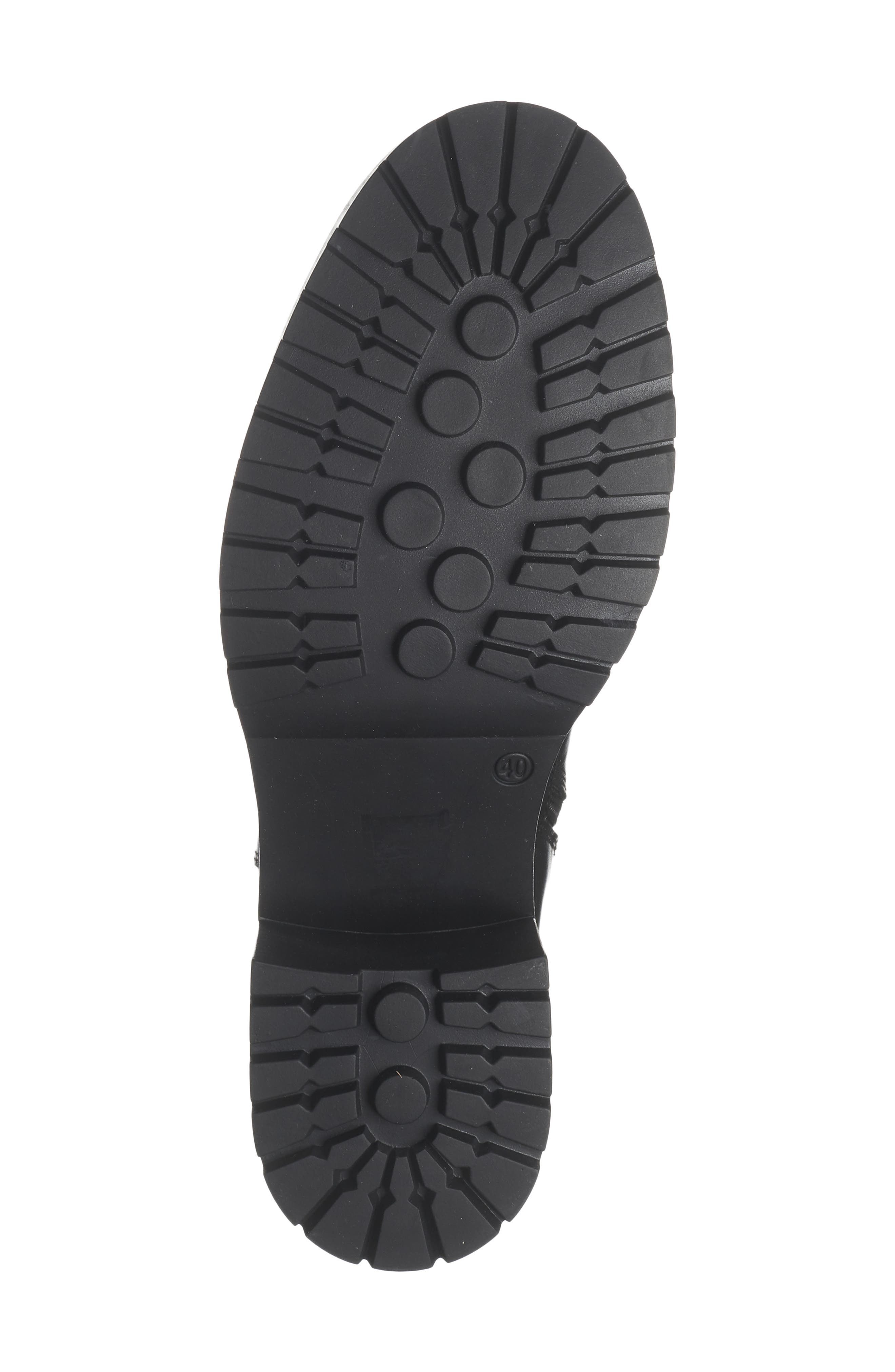 La Canadienne Wave Lug Sole Chelsea Boot, Alternate, color, Black Leather