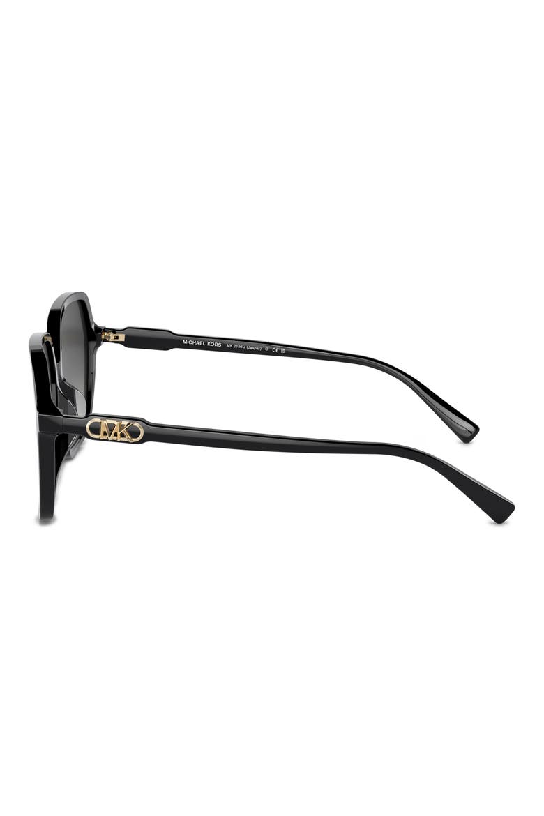Jasper 58mm Square Sunglasses, Alternate, color, BLACK