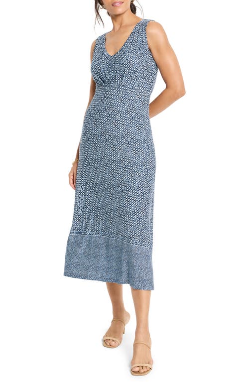 Nic + Zoe Nic+zoe Ella Coastal Geo Print Fit & Flare Midi Dress