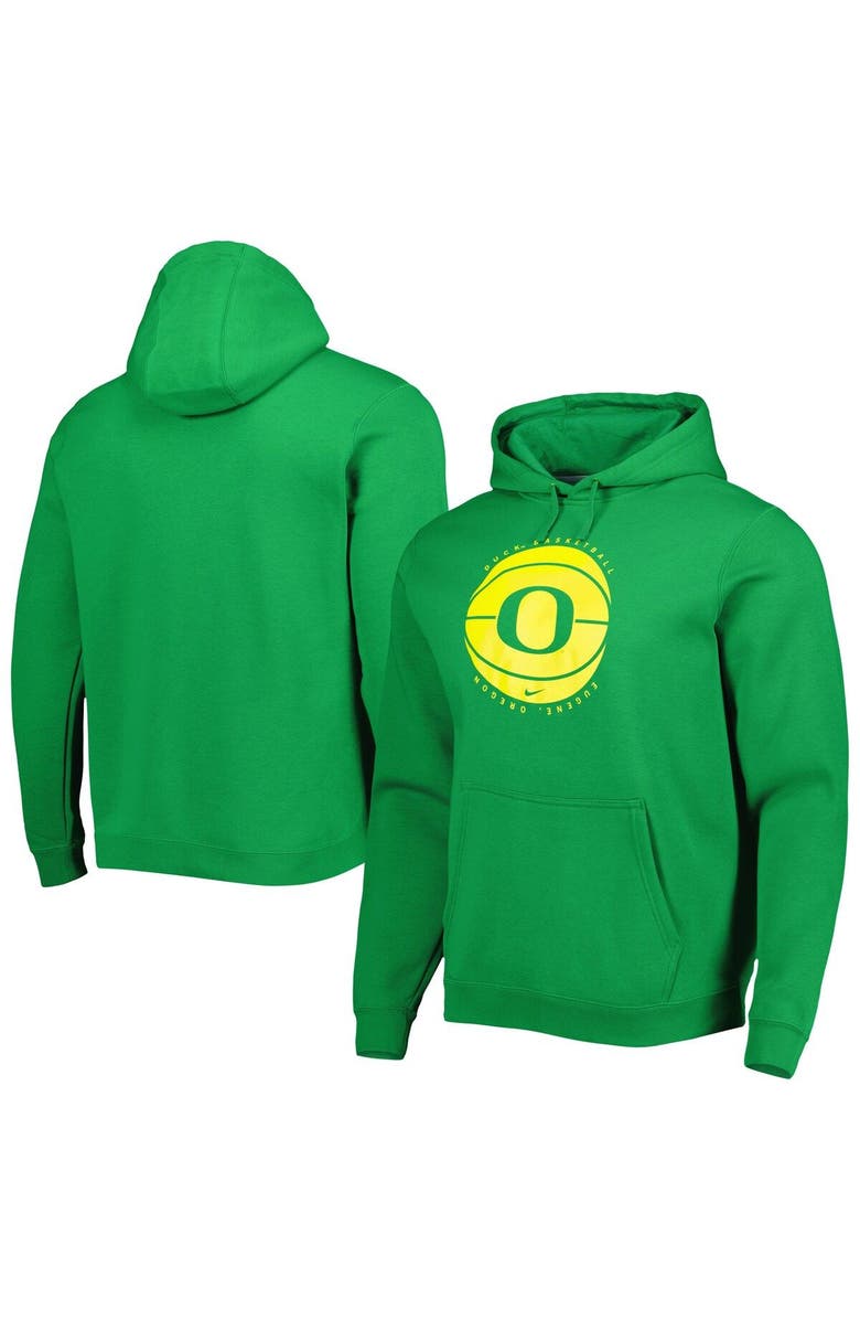 Nike Men's Nike Green Oregon Ducks Basketball Pullover Hoodie, Main, color, Green
