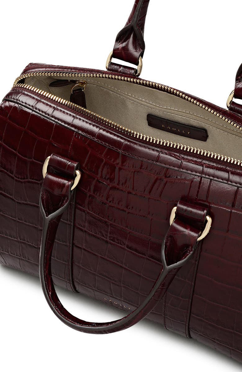 Radley Noble Alley Zip Top Handle Bag, Alternate, color, Dark Cherry