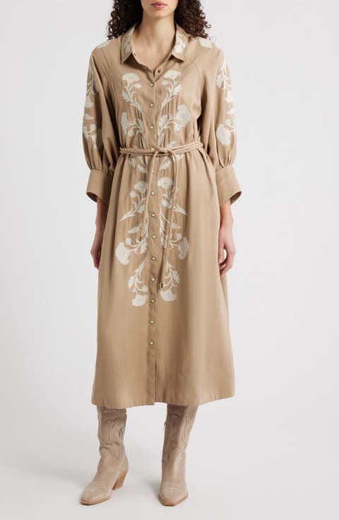 The Western Herd Midi Shirtdress
