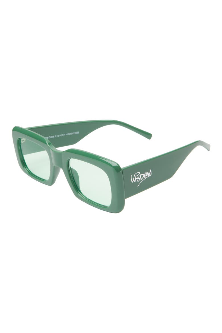 Frame 1 52mm Square Sunglasses, Alternate, color, GREEN