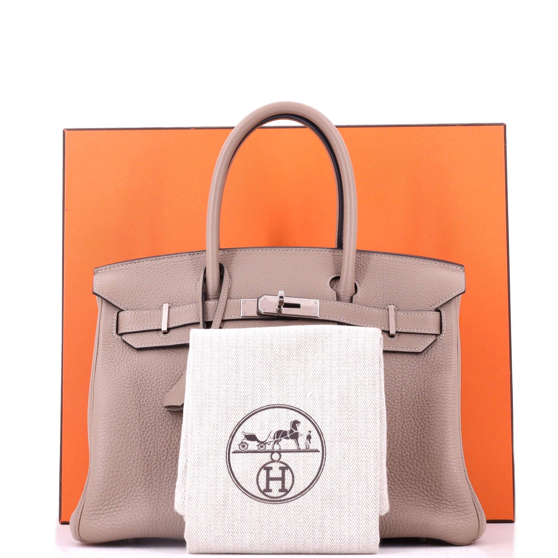Birkin Handbag Grey Togo with Palladium Hardware 30, Alternate, color, Grey