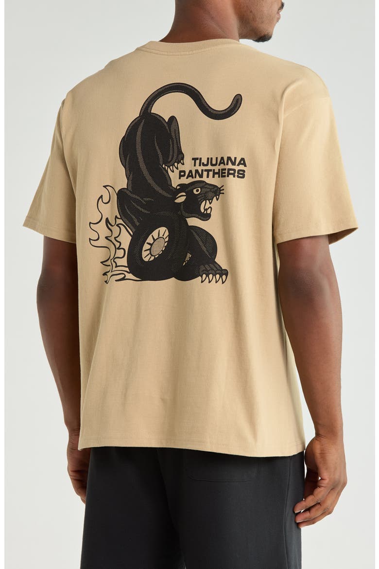 Burner Cotton Graphic T-Shirt, Alternate, color, KHAKI