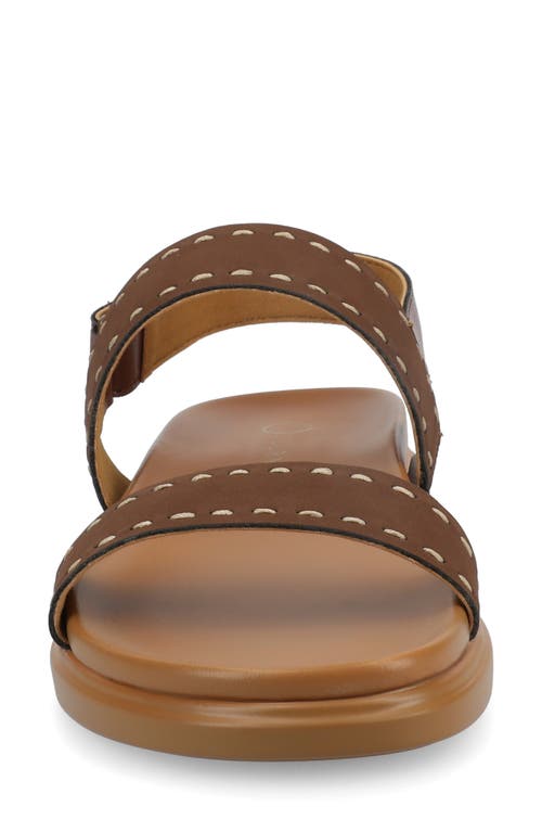 Journee Collection Milie Platform Sandal In Brown