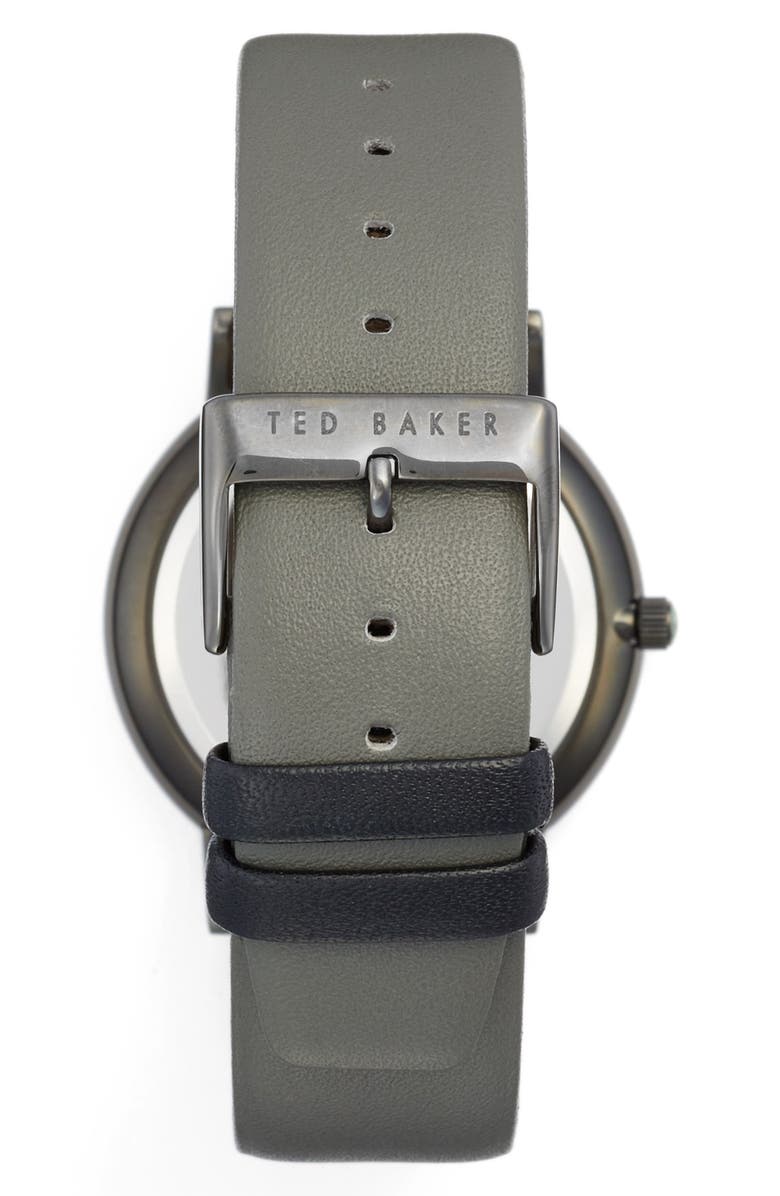 Ted Baker London Leather Strap Watch, 40mm, Alternate, color, 