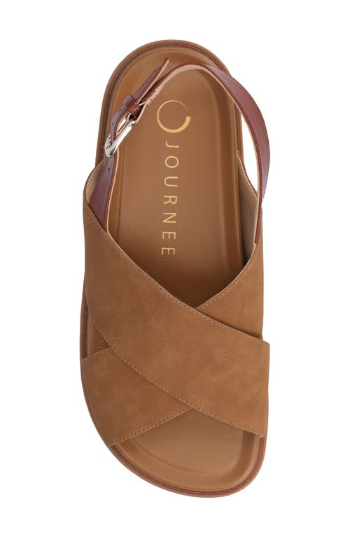 Journee Collection Marina Slingback Sandal In Tan Marrinna