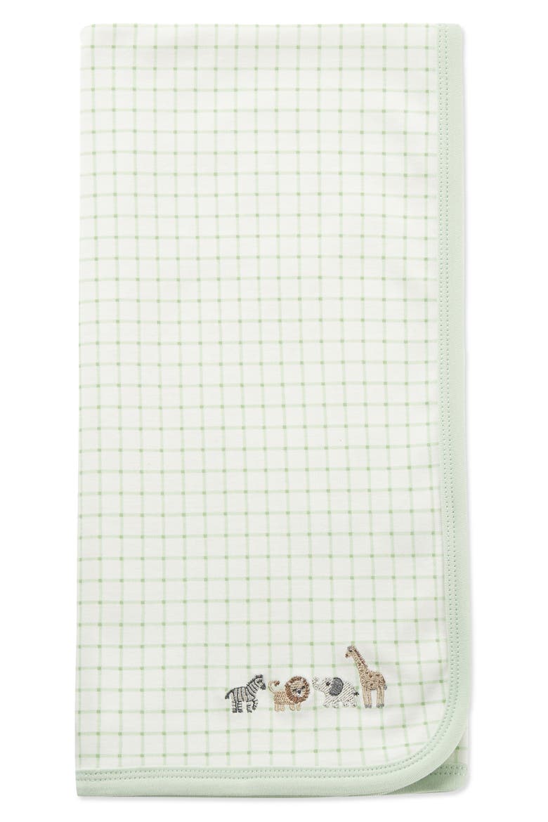 Jungle Embroidered Baby Blanket (Nordstrom Exclusive), Main, color, GREEN