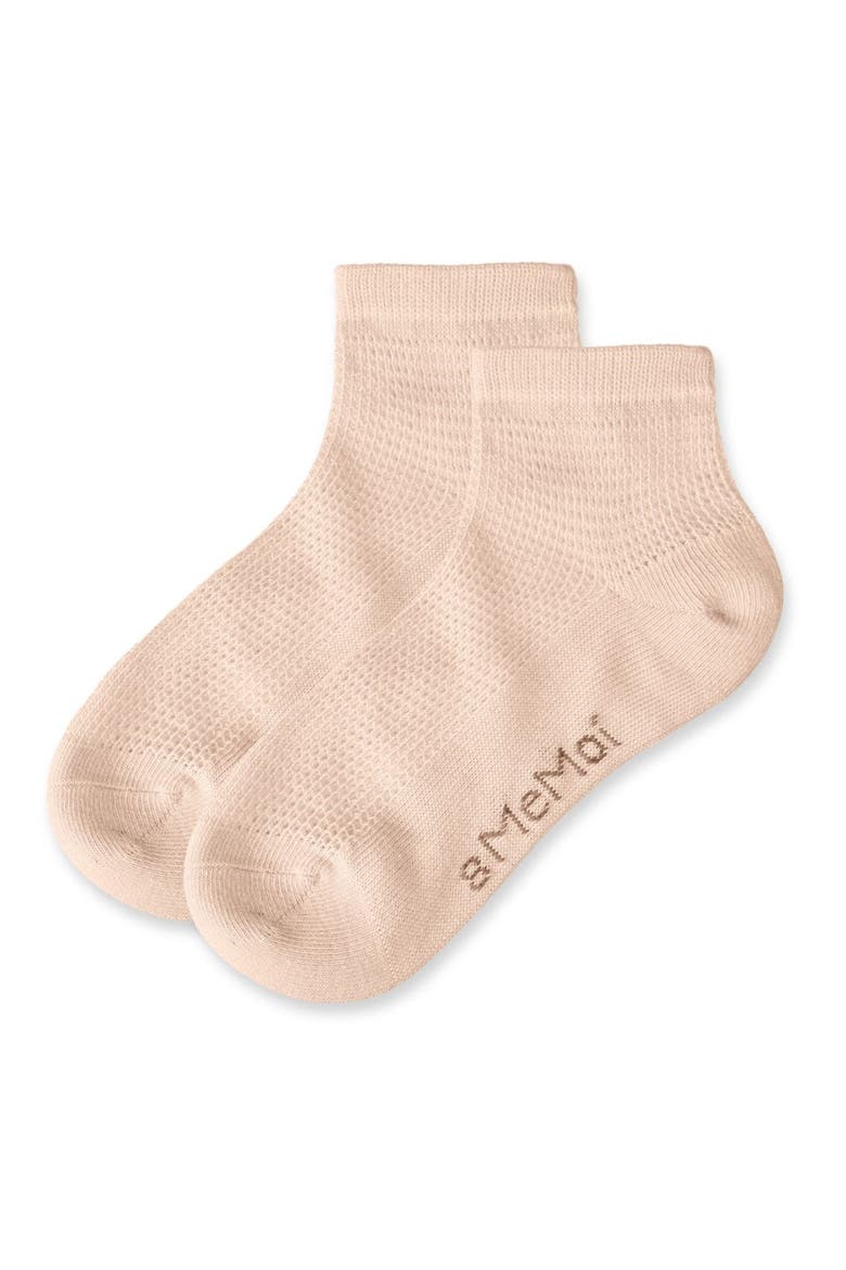 Mesh Anklet Sock, Alternate, color, Blush