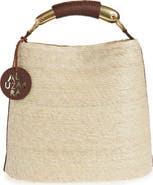 Altuzarra Watermill Top Handle Straw Bucket Tote