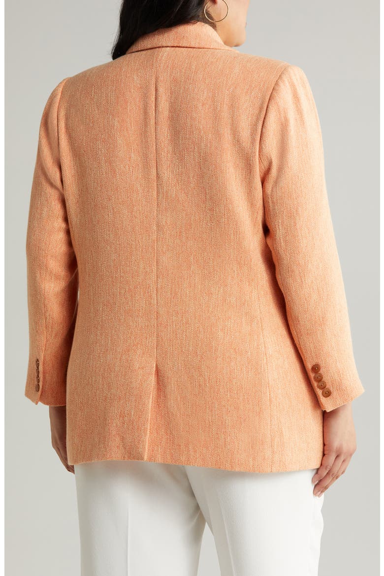 Summer Tweed Open Front Jacket, Alternate, color, SALMON