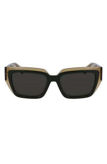 Ferragamo Classic Logo 55mm Square Sunglasses