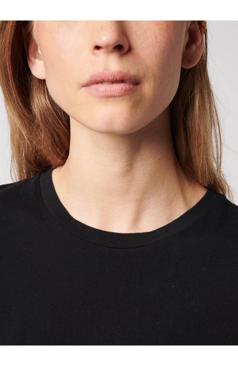 Majestic Filatures Cotton 'Silk Touch' Short Sleeve Crewneck T-Shirt, Alternate, color, Noir