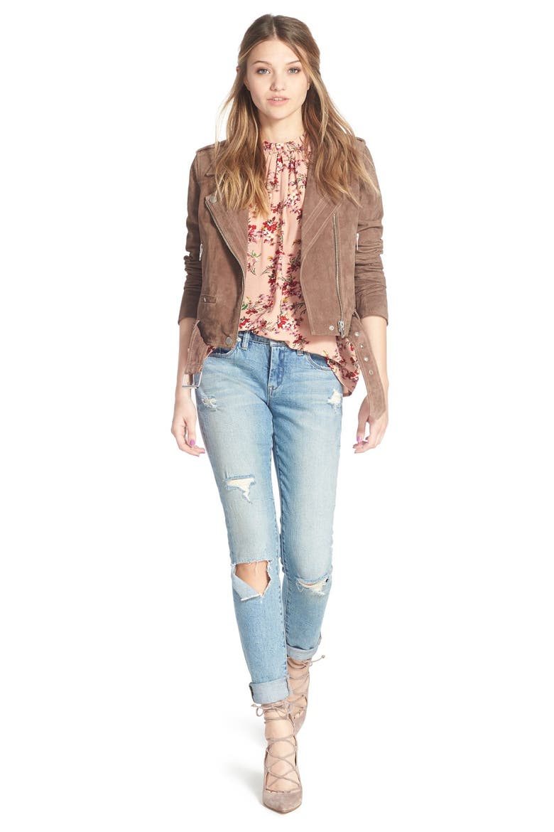 'Skinny Dipper' Distressed Skinny Jeans, Alternate, color, SKINNY DIPPER
