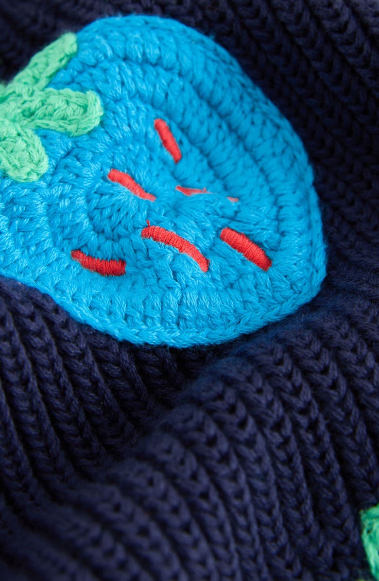 NEXT Kids' Embroidered Fruit Cardigan, Alternate, color, Blue