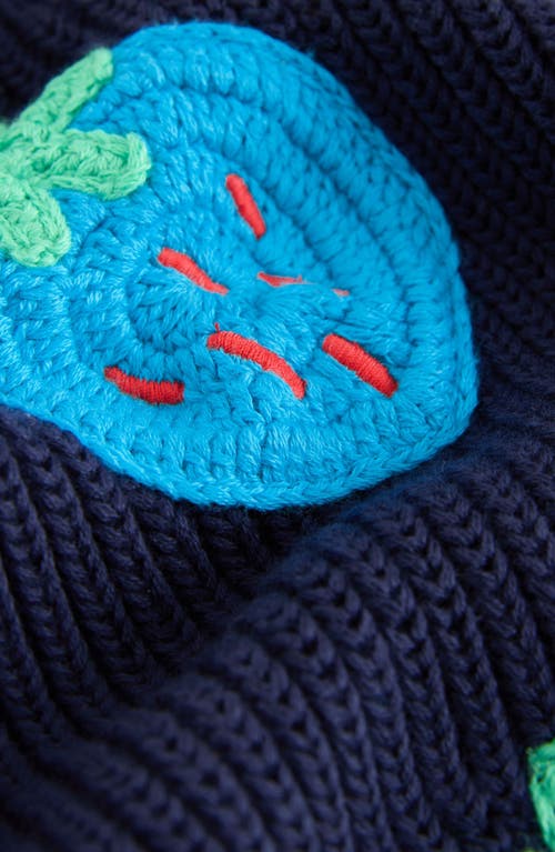 Next Kids' Embroidered Fruit Cardigan In Blue
