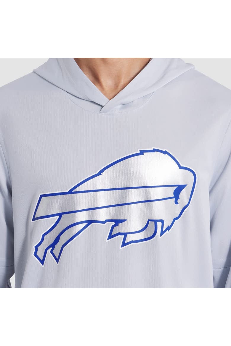 Men's Nike Silver Buffalo Bills 2025 Rivalries Collection Sideline Dri-FIT Long Sleeve Hoodie T-Shirt, Alternate, color, Silver