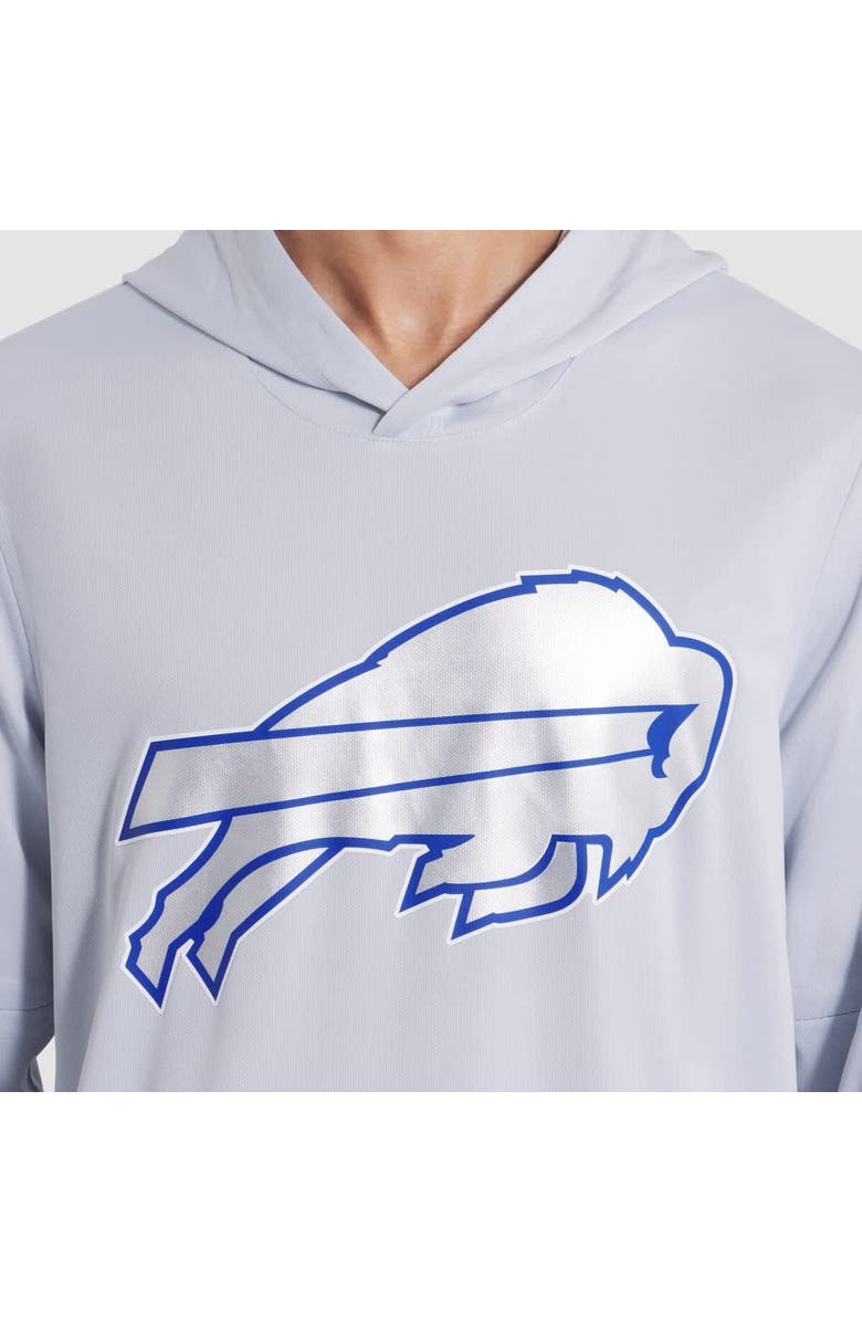 Nike Men's Nike Silver Buffalo Bills 2025 Rivalries Collection Sideline Dri-FIT Long Sleeve Hoodie T-Shirt, Alternate, color, Silver